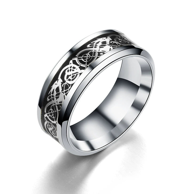 Just Lil Things Silver Color Ring with Intricate Celtic Design mr0010