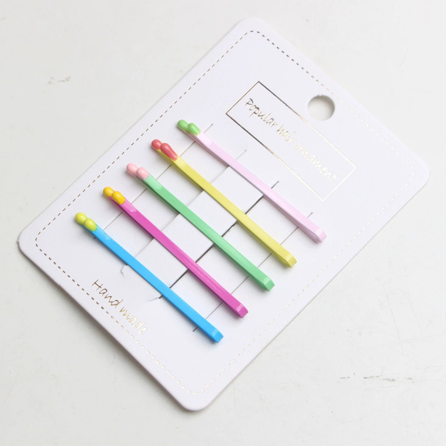 Just Lil Things Pastel Pop Color Hairpins – Beaded Tip Handmade Bobby Pins Set jltc0088
