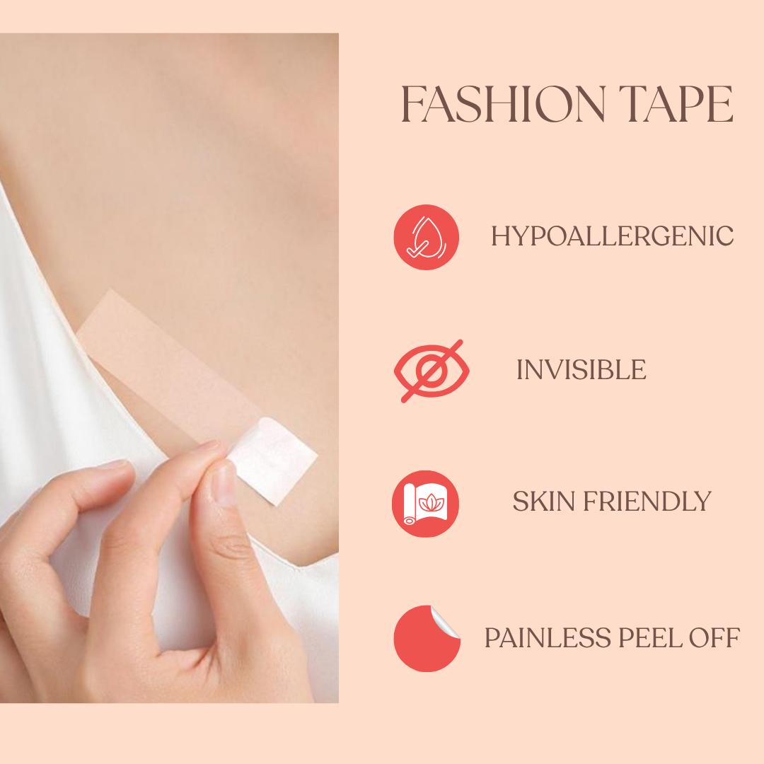 Just Lil Things All-in-One Boob Tape Kit with Nipple Covers, Pasties & Fashion Tapes JLTBasicscombo001