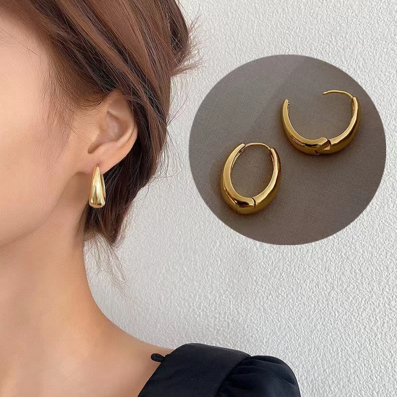 Just lil things Gold Hoop Earrings jlt11380
