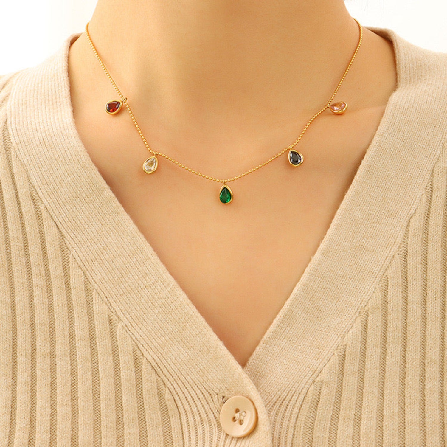 Just Lil Things Artifical Gold Necklace jltn0798
