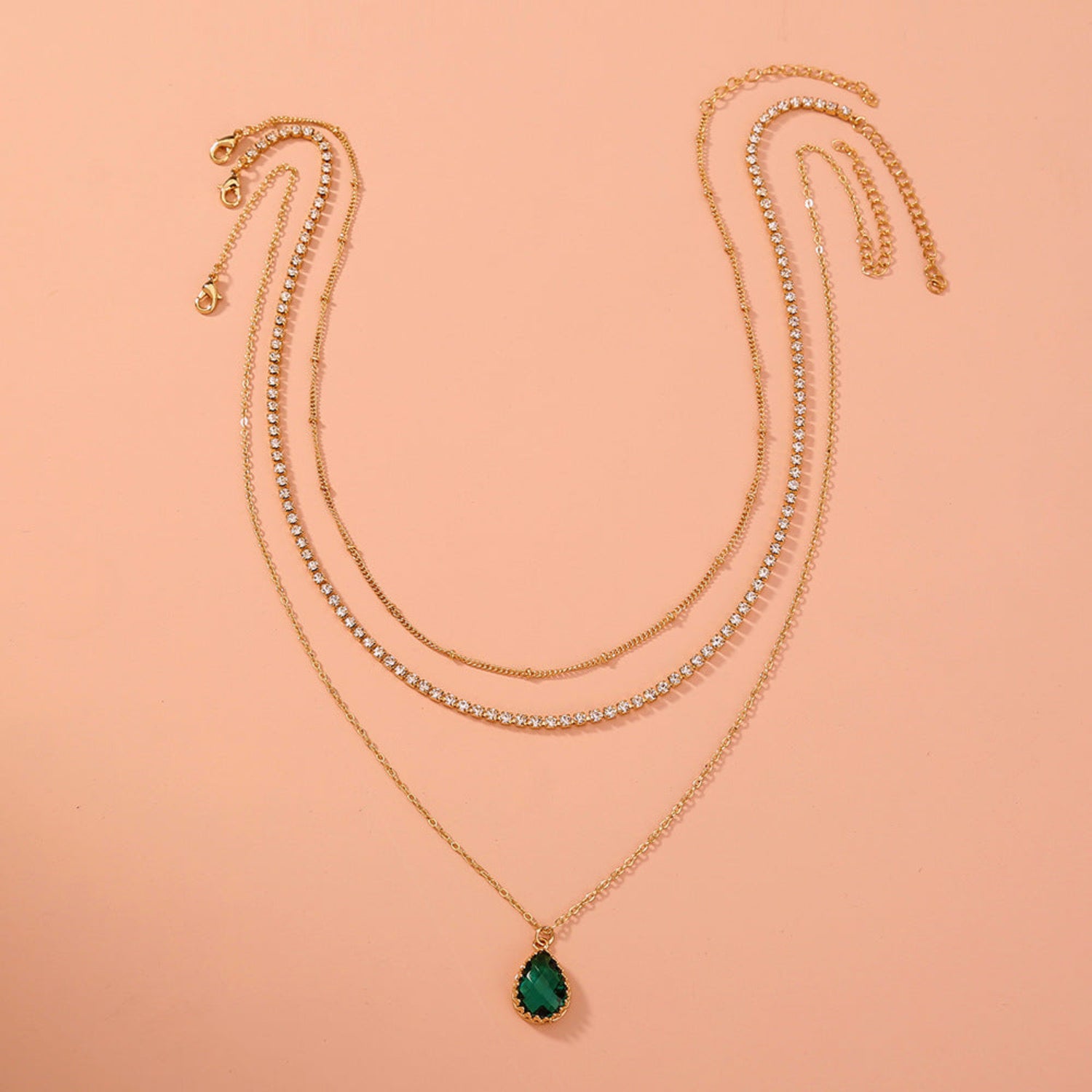 Just Lil Things-Three Layered Chain-Necklace jltn0833