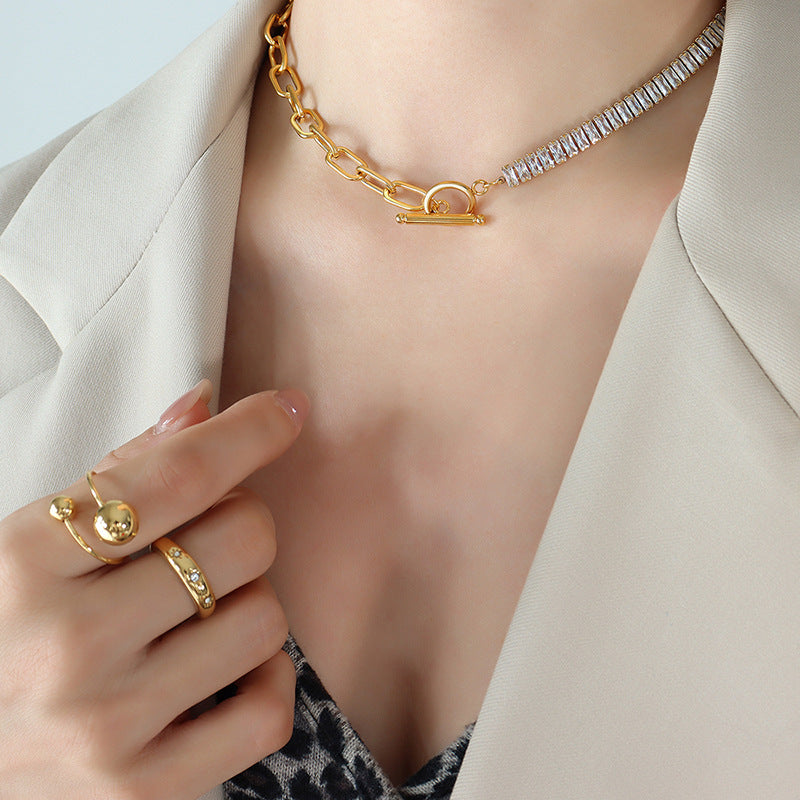 Just Lil Things Artificial Gold Necklace jltn0722