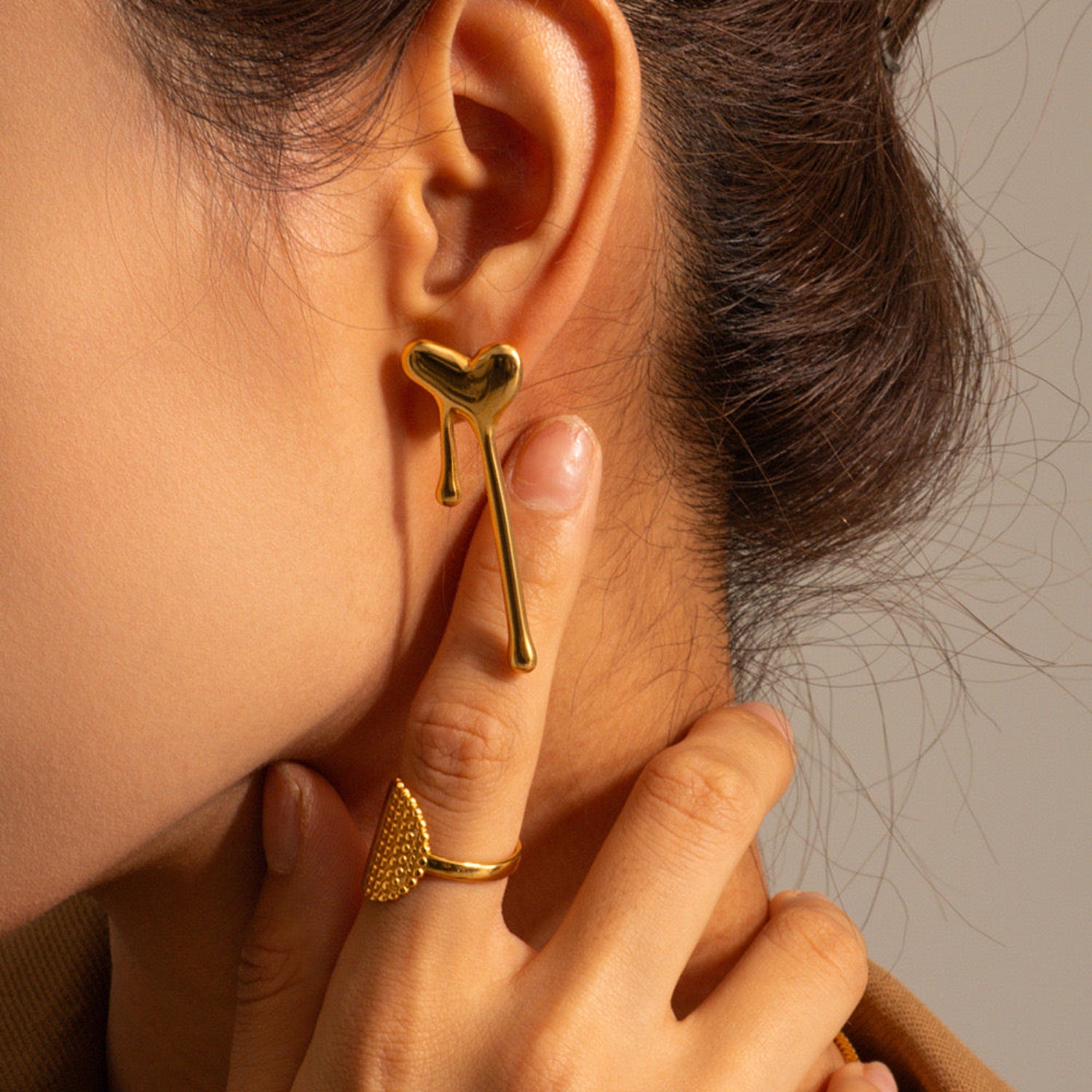 Just Lil Things Gold Pin Earrings jlt12504