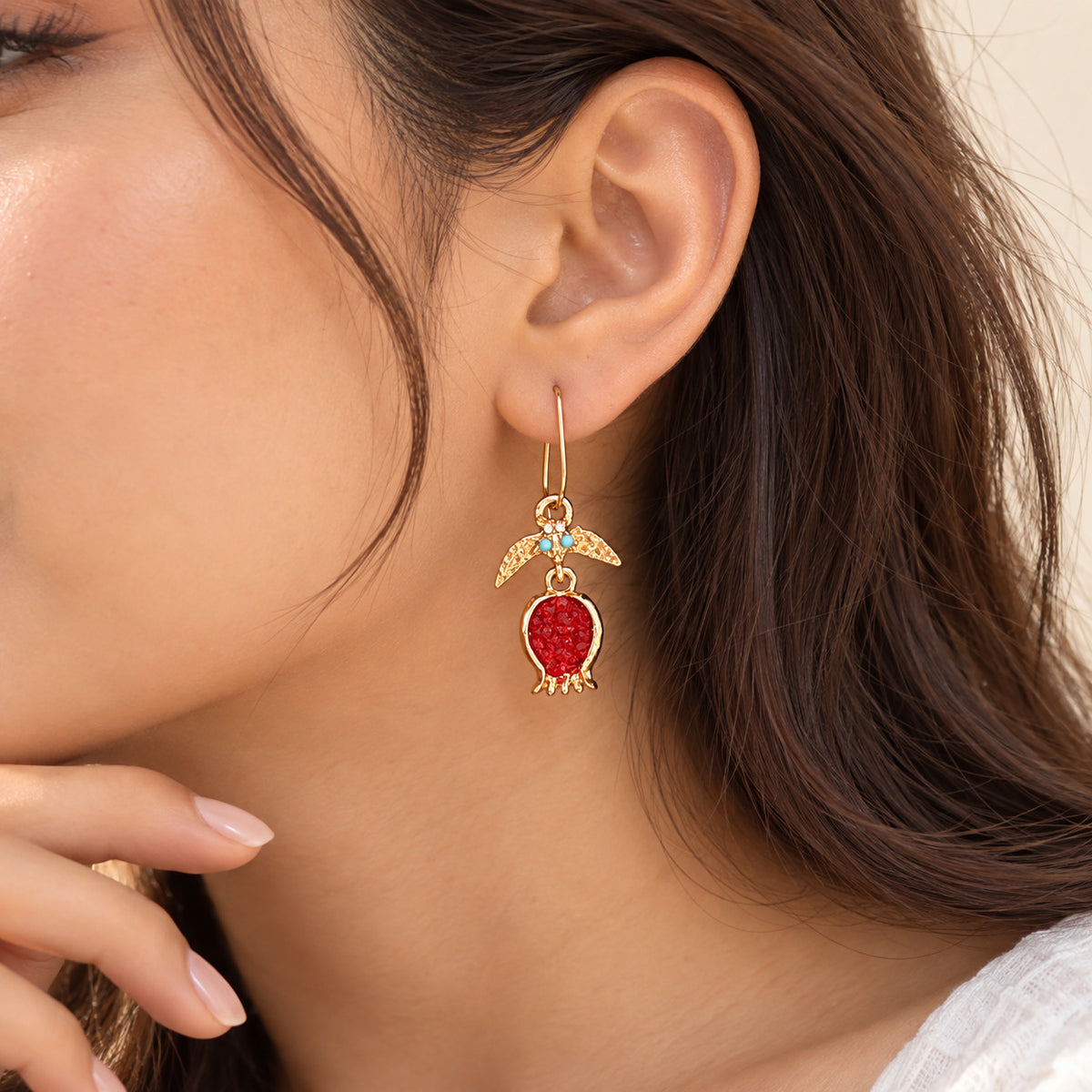Pommelette Ruby Drop Earrings JLT11577