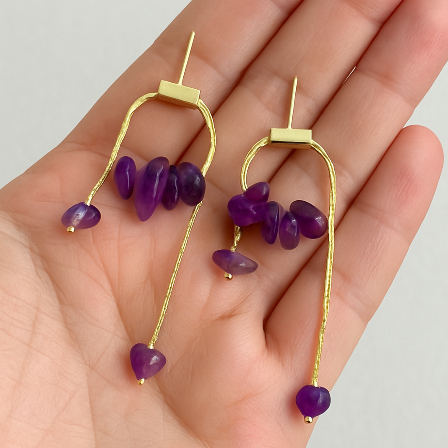Ice Quartz Pin Earrings JLT12227