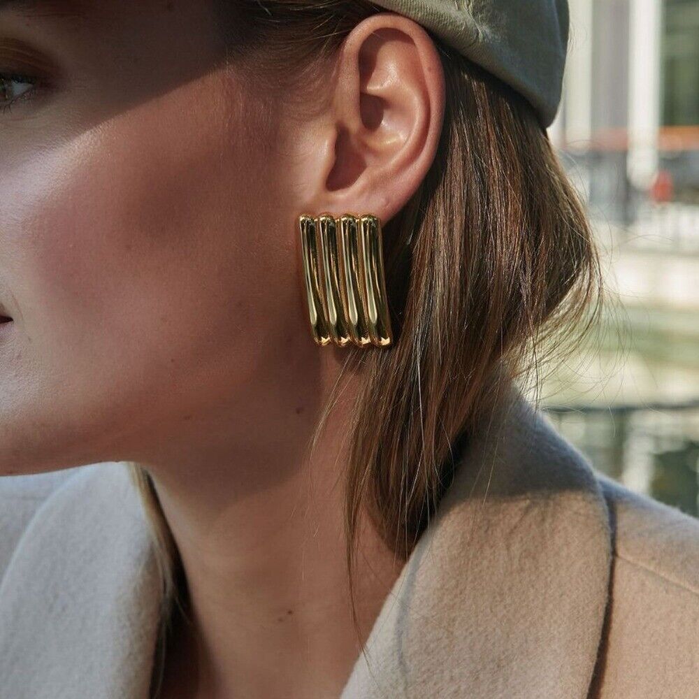 Just Lil Things Gold Pin Earrings