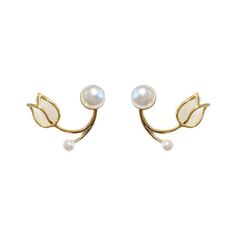 Just lil things Bud Pearl Alloy Pin Earrings JLT12589