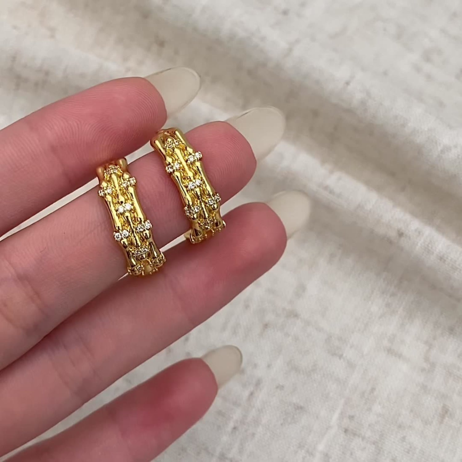 Just Lil Things Gold Hoop Earrings JLT12629