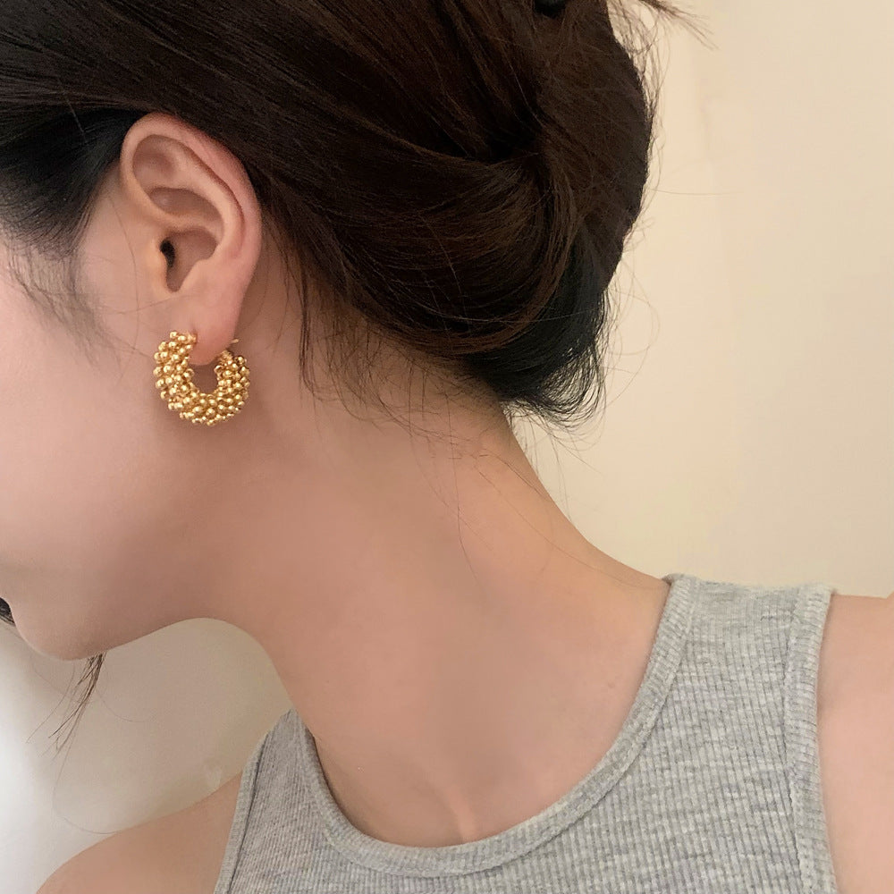 Just Lil Things Gold Hoop Earrings JLT12631