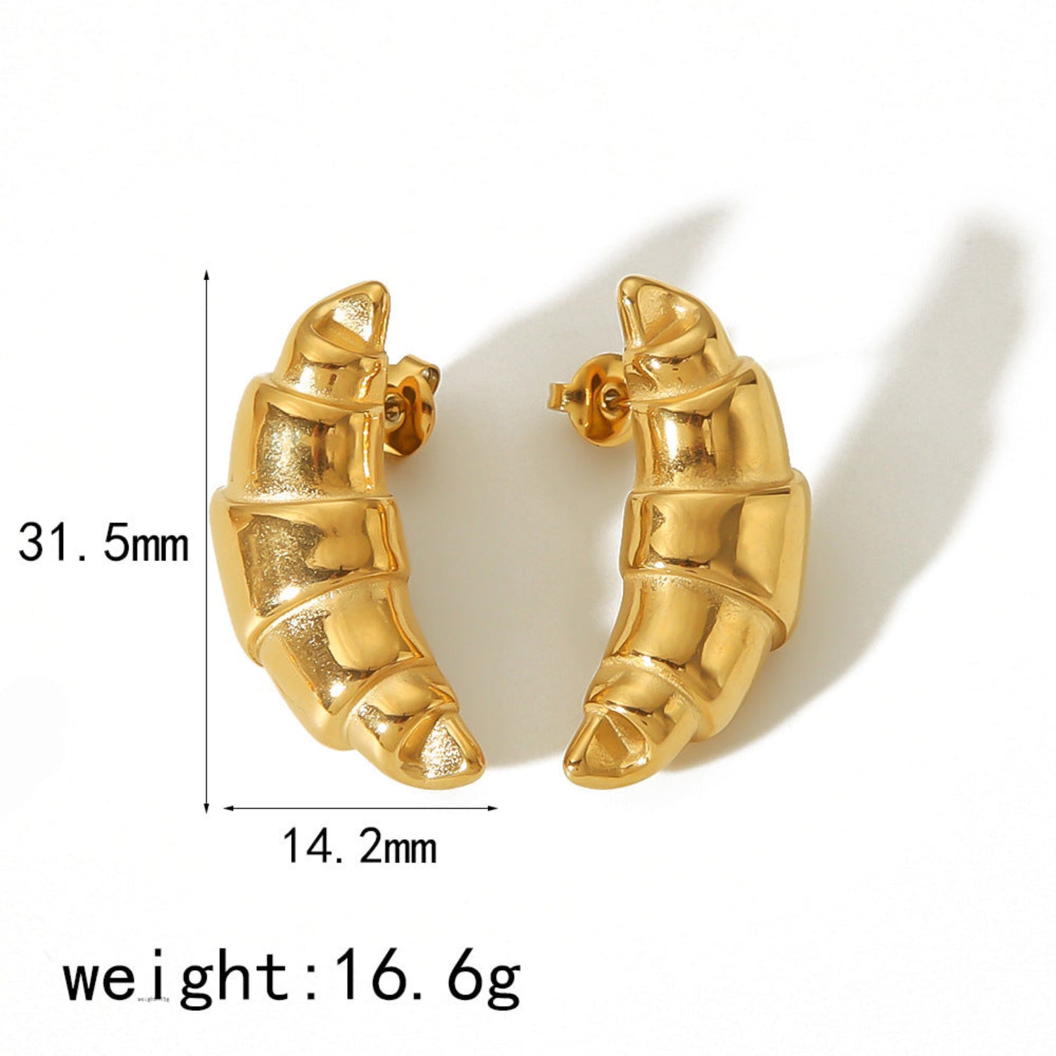 Just Lil Things Gold Pin Earrings JLT12642