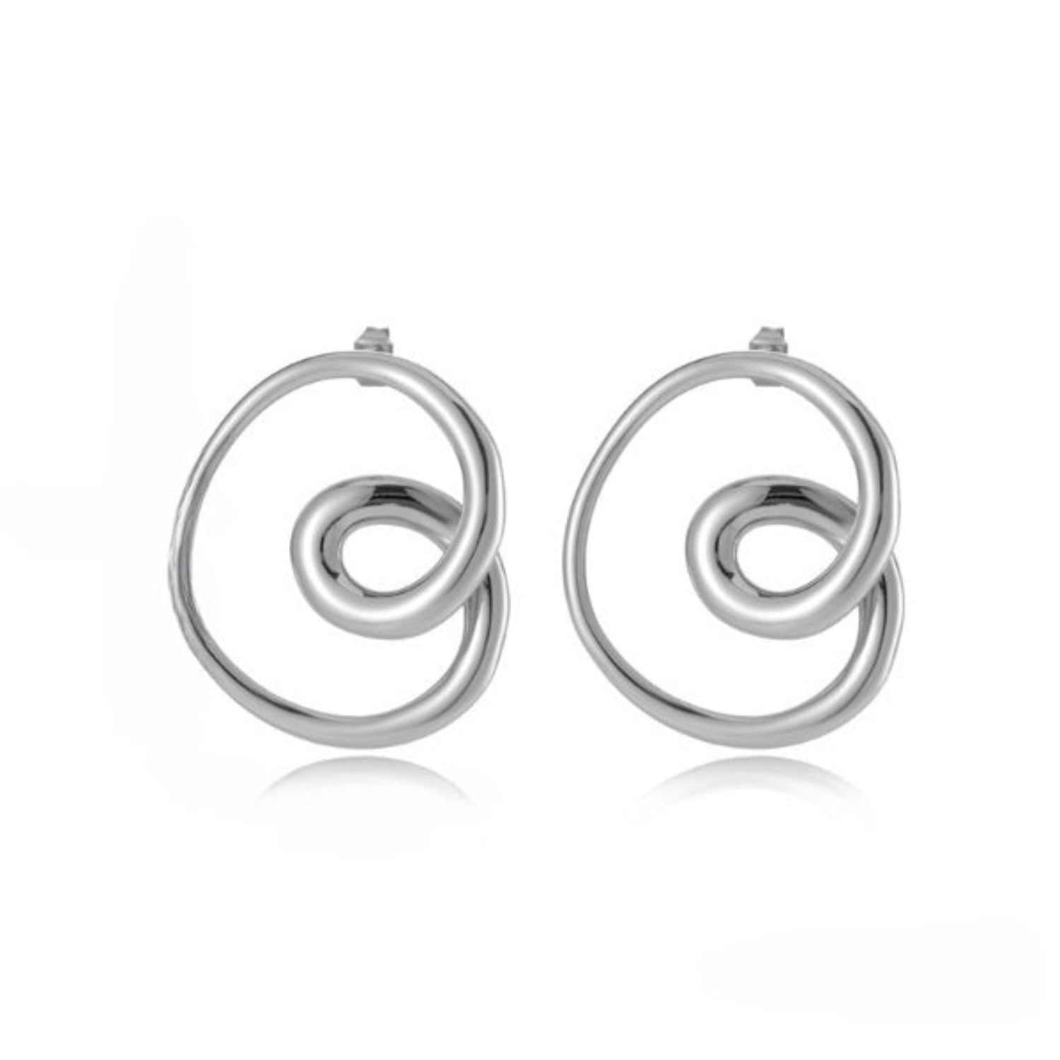 Just Lil Things Silver Hoop Earrings JLT12648