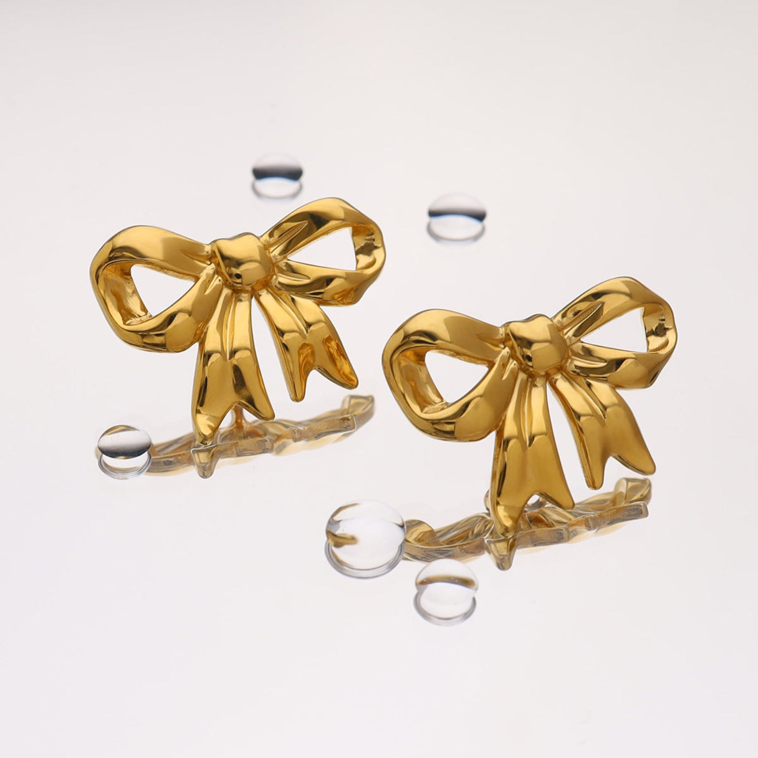 Just Lil Things Classy Bow Pin Earrings JLT12651