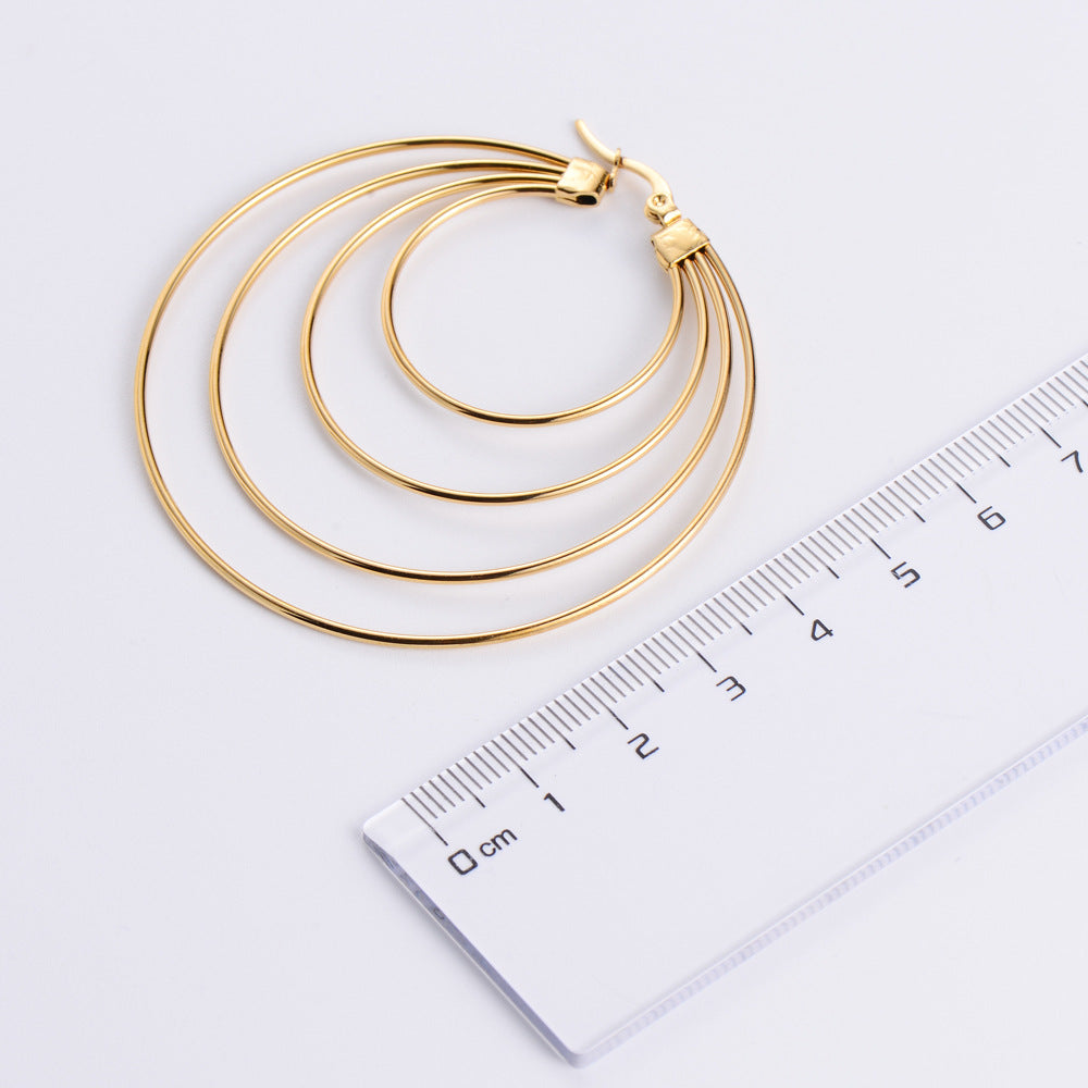 Just Lil Things Gold Hoop Earrings JLT12667