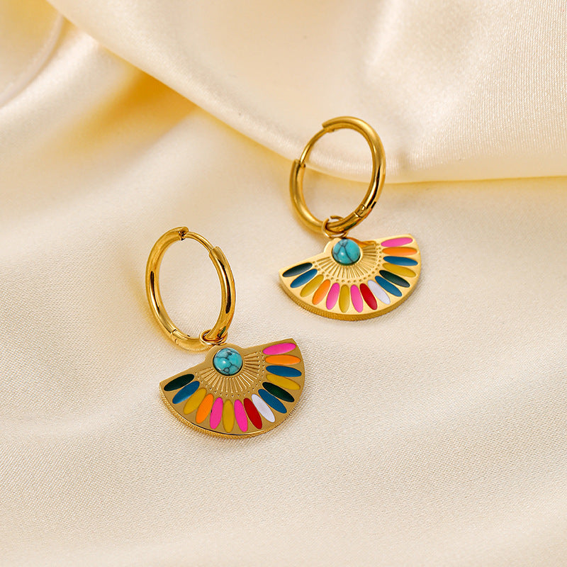Just Lil Things Gold Drop Earrings JLT12676
