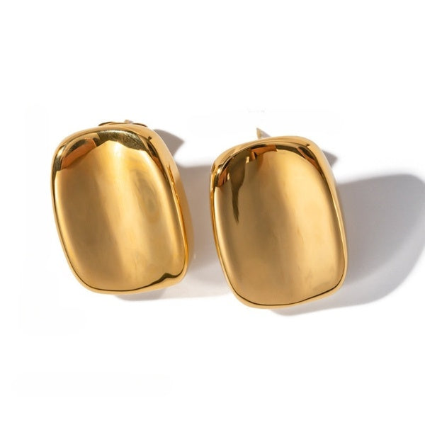 Chunky Gold Stud Earrings JLT12739