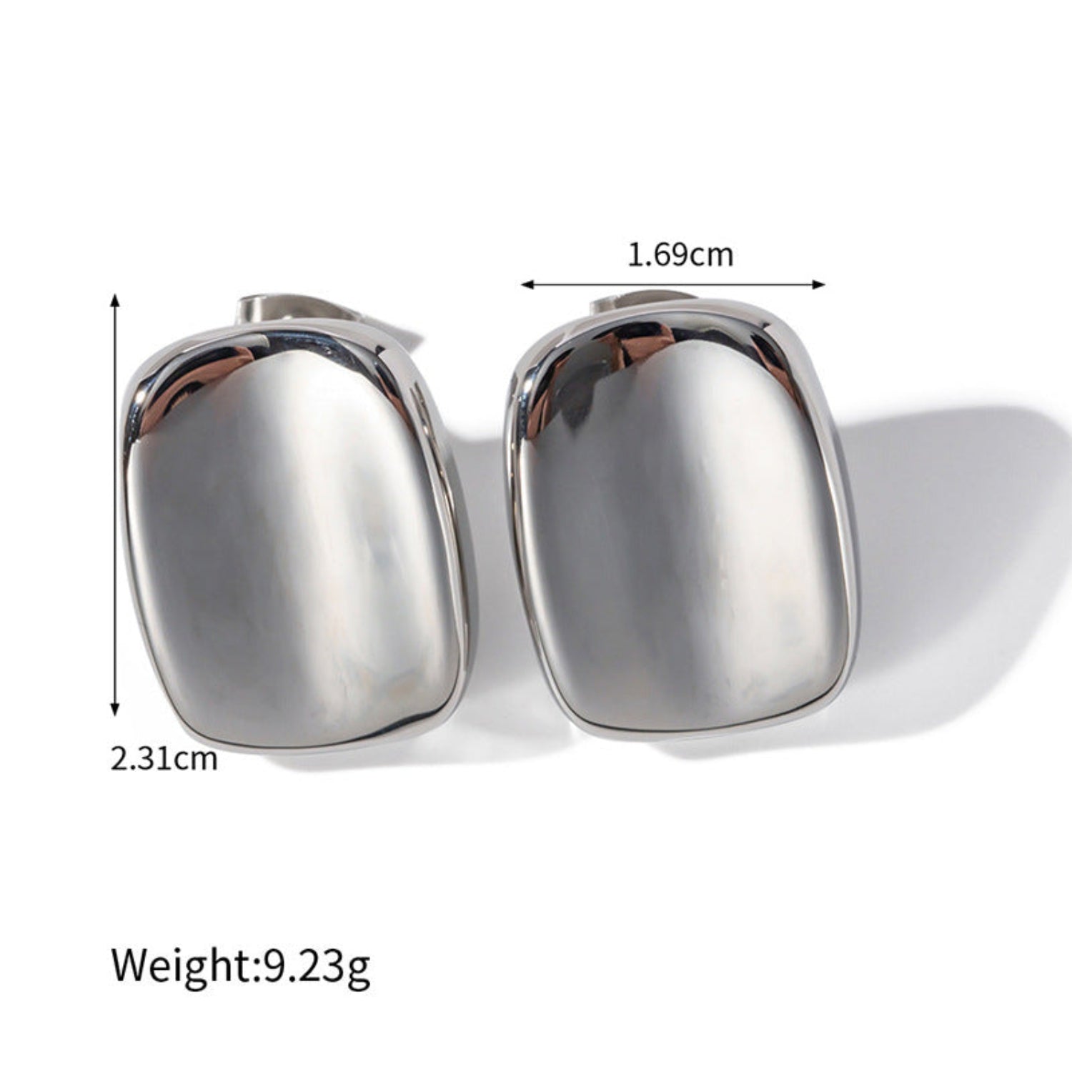 Chunky Sterling Silver Stud Earrings JLT12740