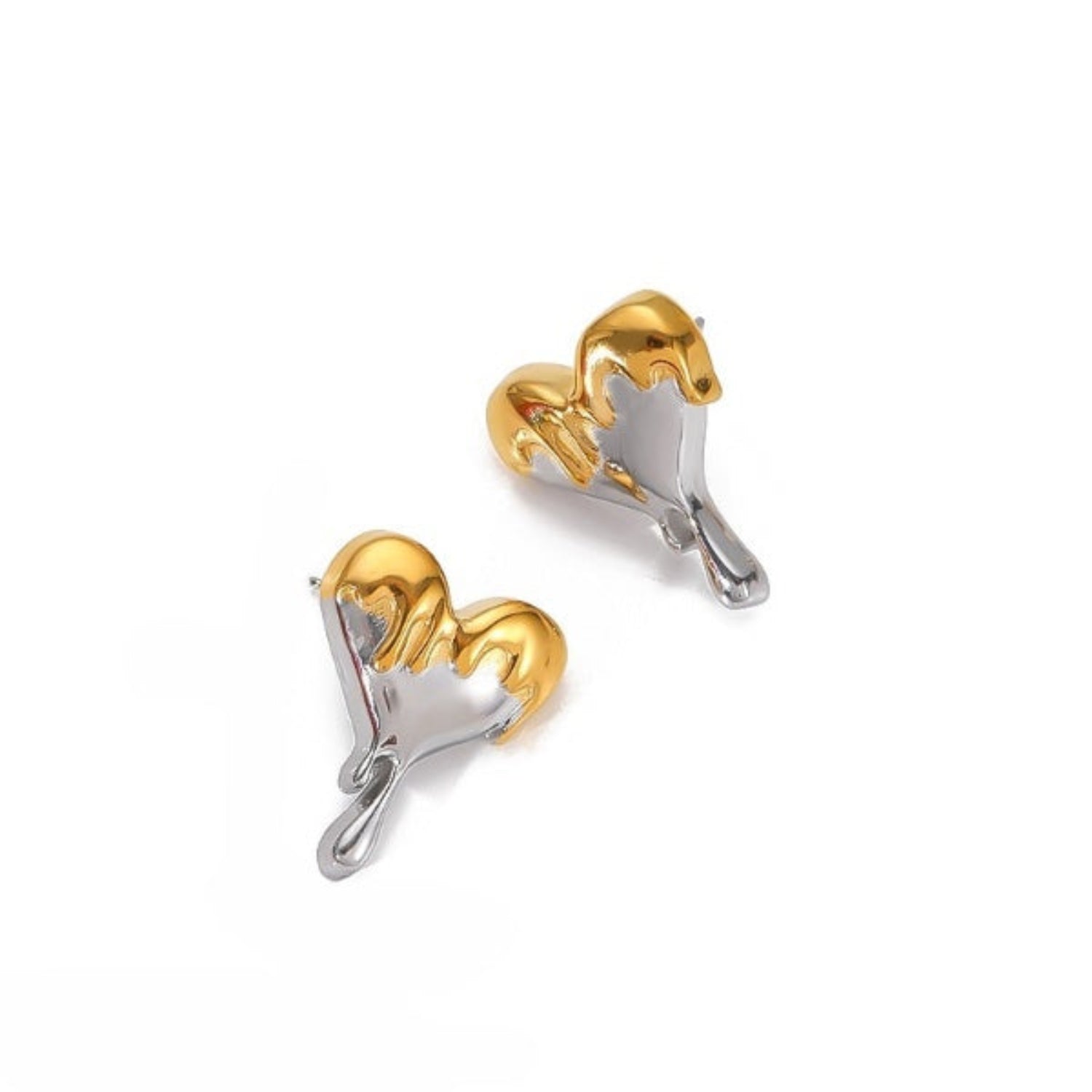 Dripping Heart Multicolor Pin Earrings JLT12838