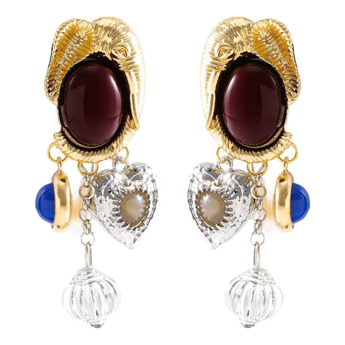 Charm Elephant Multicolor Drop Earring JLT12922