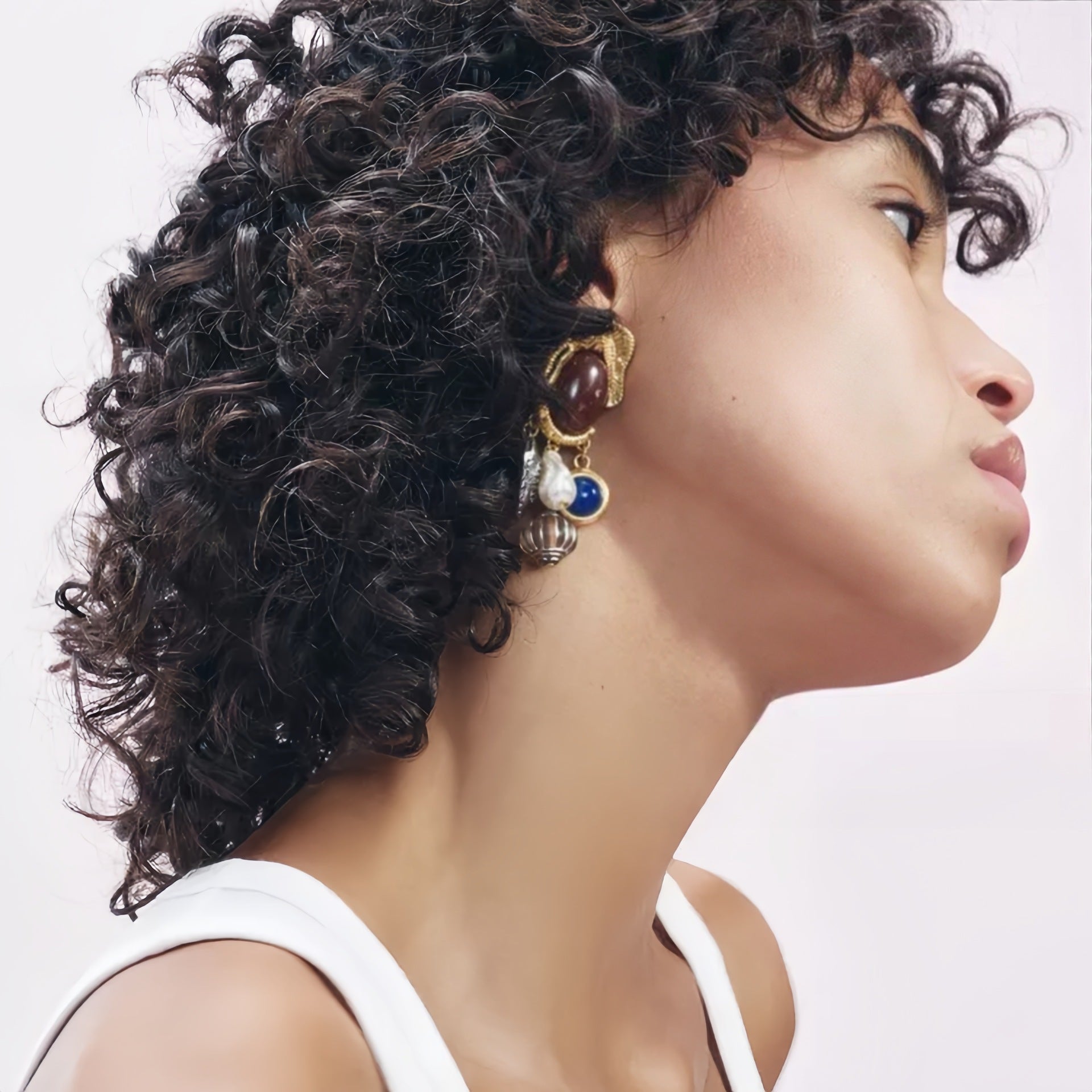 Charm Elephant Multicolor Drop Earring JLT12922
