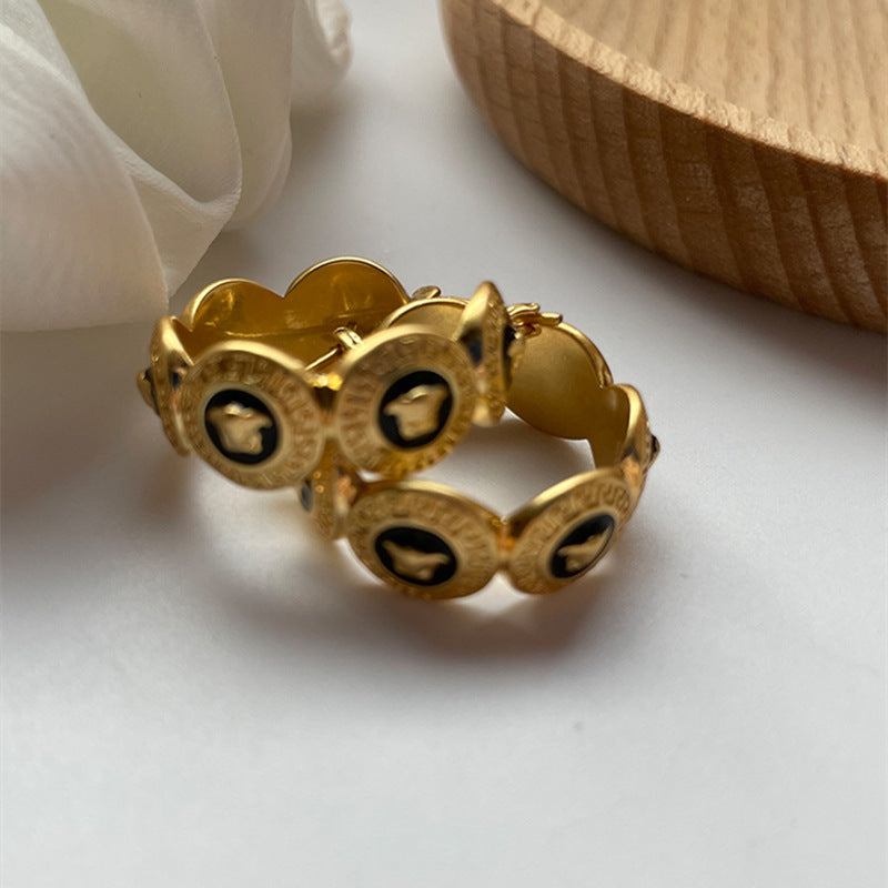 Retro Metal Gold Earring JLT12934