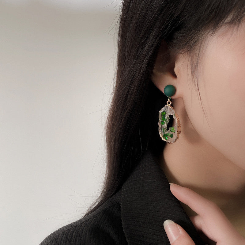 Emerald Oasis Green Pin Earring JLT12995