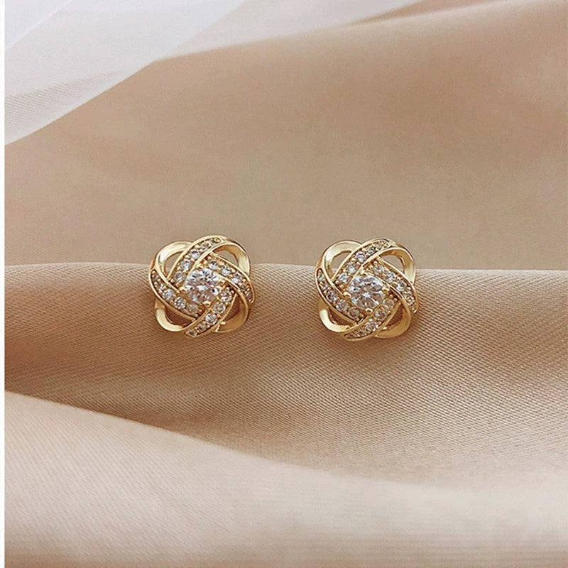 Golden Eternity Knots Earrings JLT13033