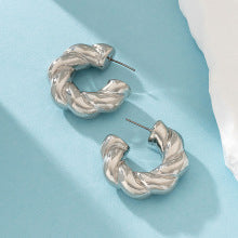 Twisted Rope Hoop Earrings JLT13049