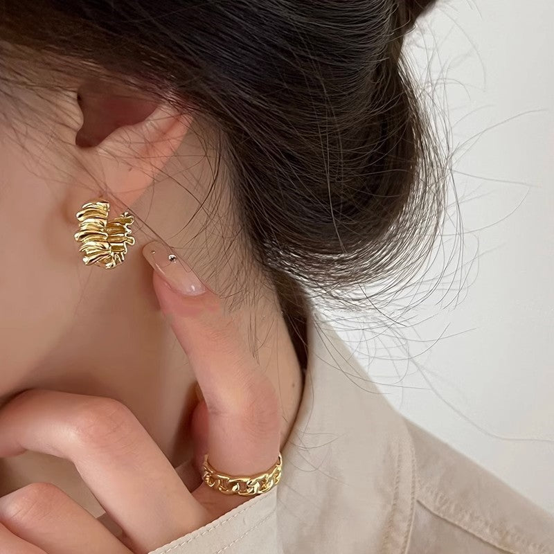 Sunlit Ripple Hoops JLT13234