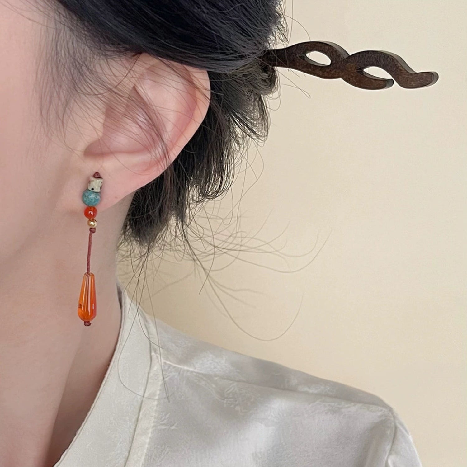 Artisan Beaded Drop Earrings JLT13589