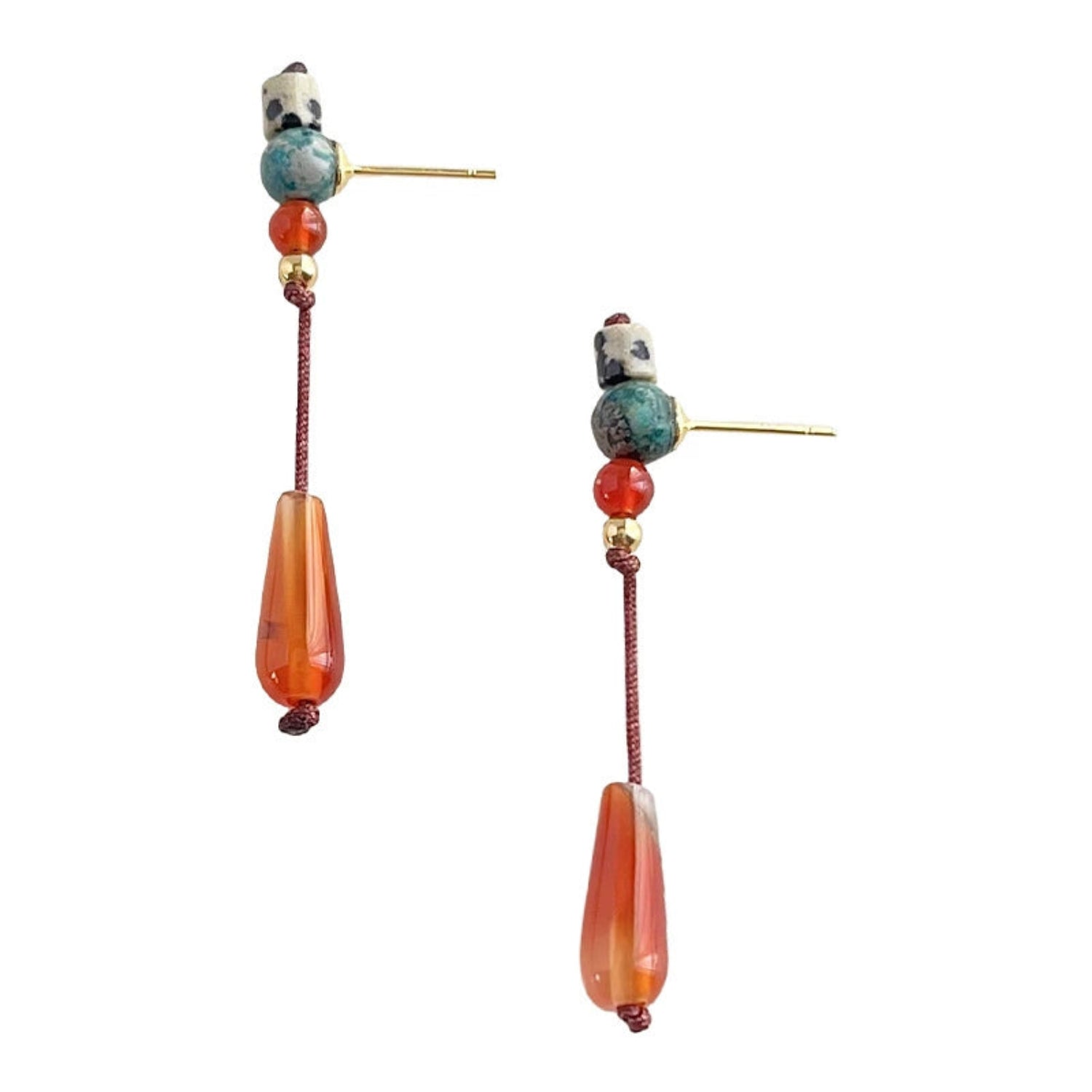 Artisan Beaded Drop Earrings JLT13589