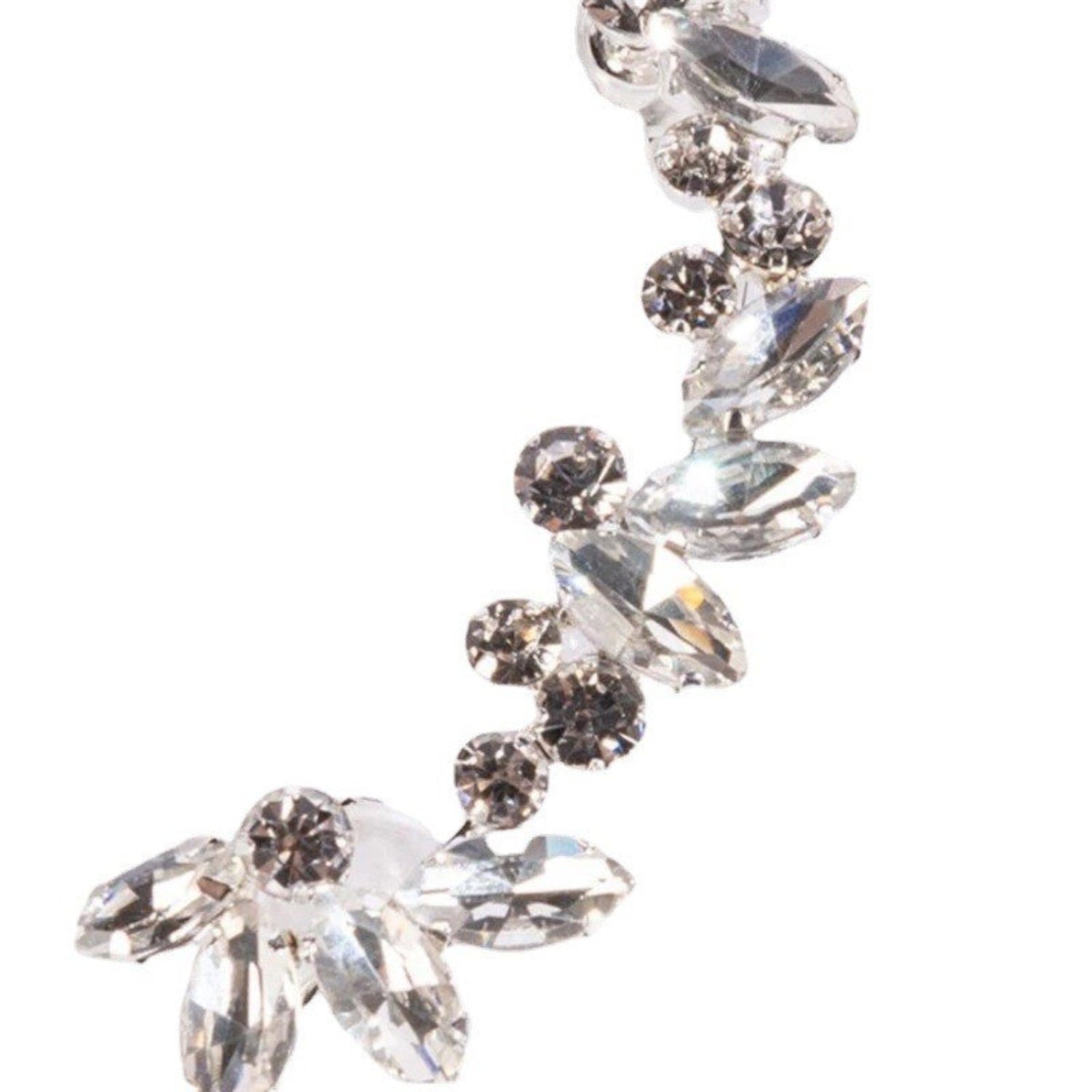 Sparkling Crystal Leaf Ear Climbers JLT13671