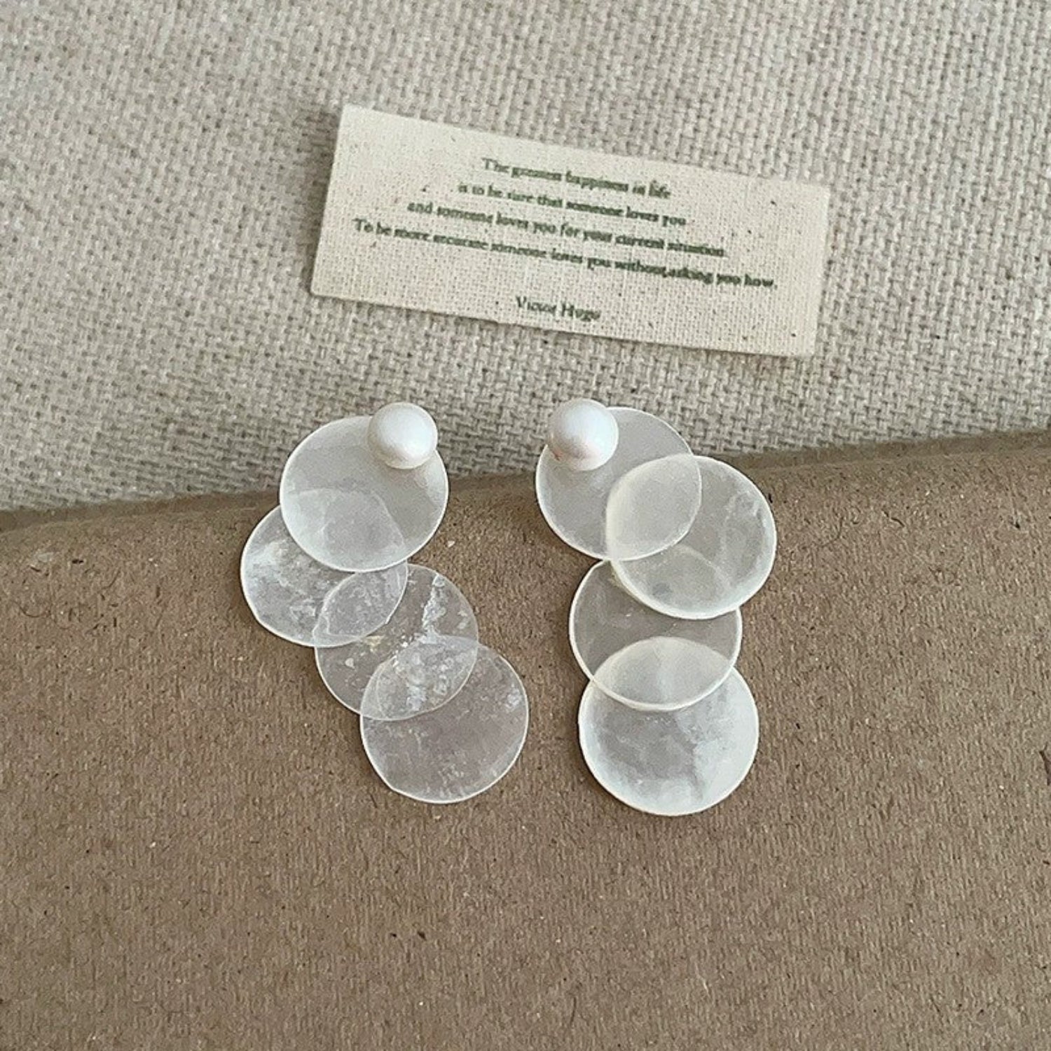 Tiered Mother of Pearl Studs JLT13711