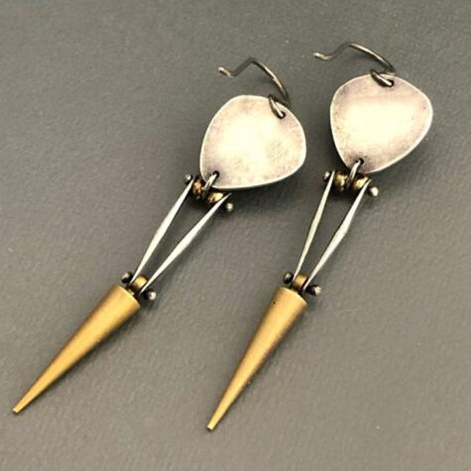 Turquoise Mixed Metal Spike Drops JLT13751
