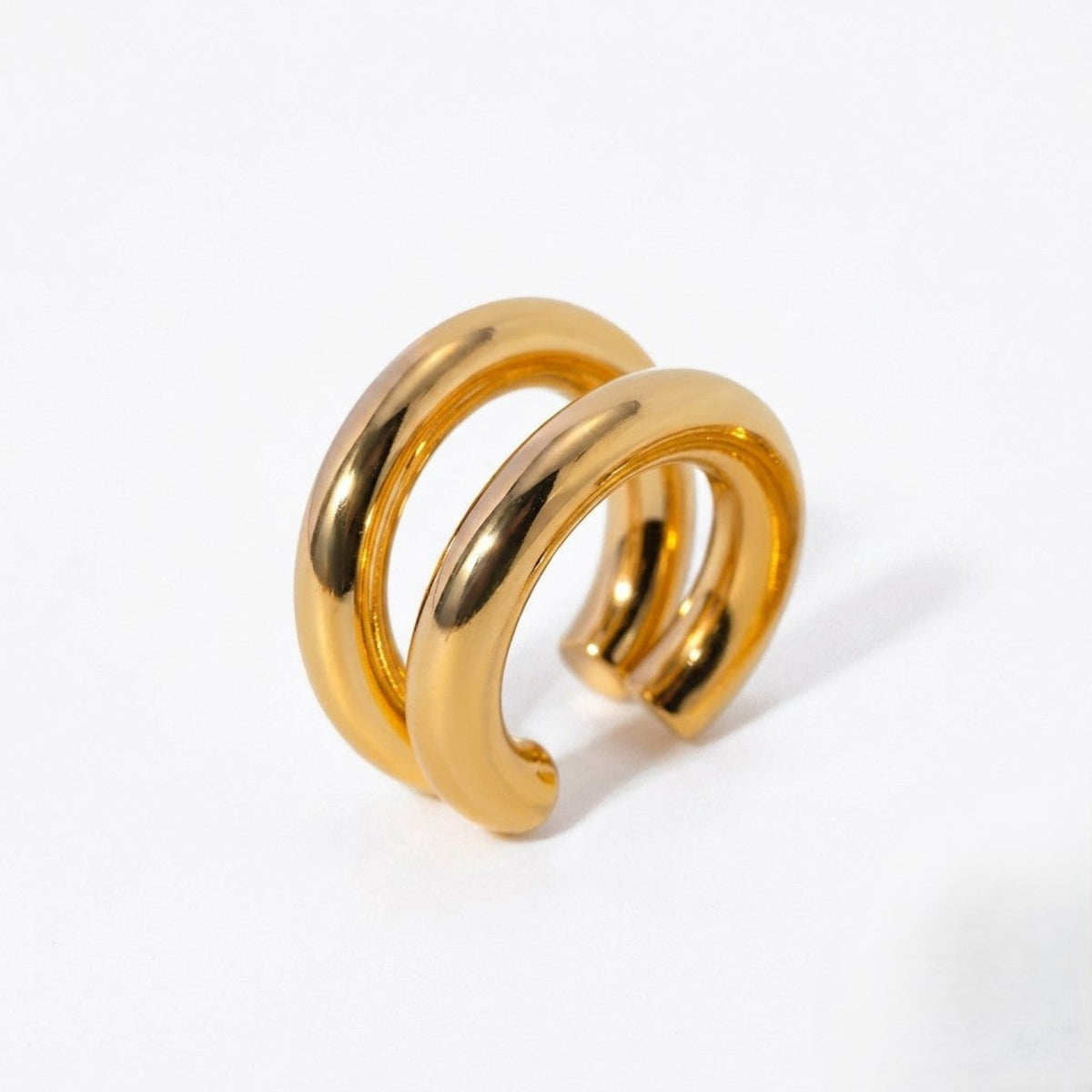 Gold Modern Double-Band Ear Cuff JLT13884