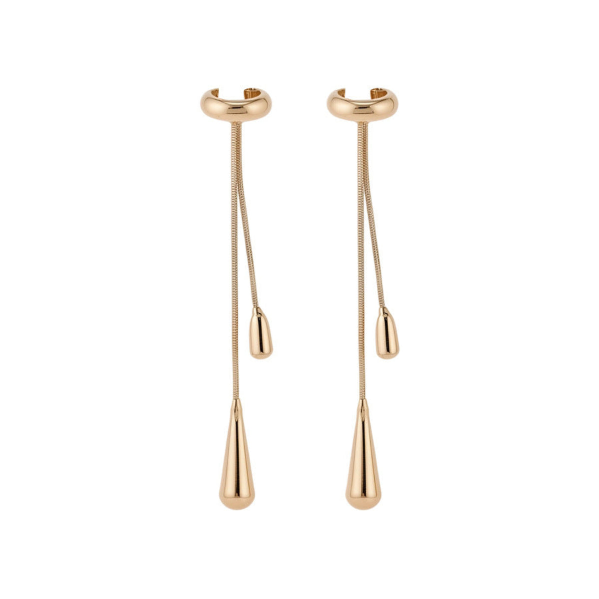 Gold Elegant Teardrop Ear Cuff JLT13897