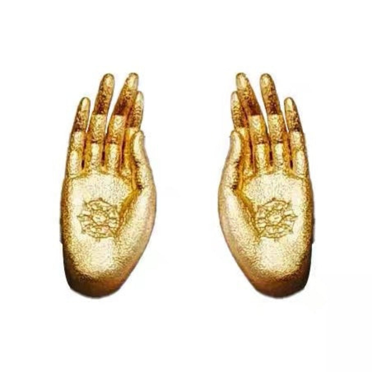 Gold Hand Spiritual Stud Earrings JLT13908