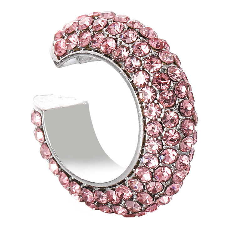 Pink Cystal Ear Cuffs Earring JLT13918