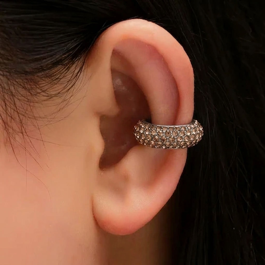 Champagne Cystal Ear Cuffs Earring JLT13919