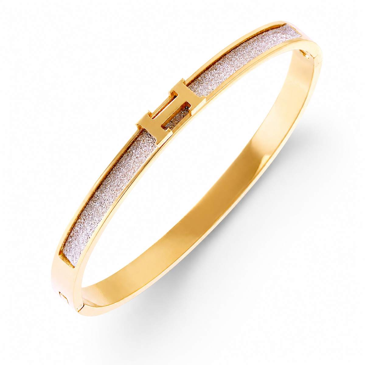 Modern Sparkle Accent With H-Shaped Closure Bracelet JLTB0667