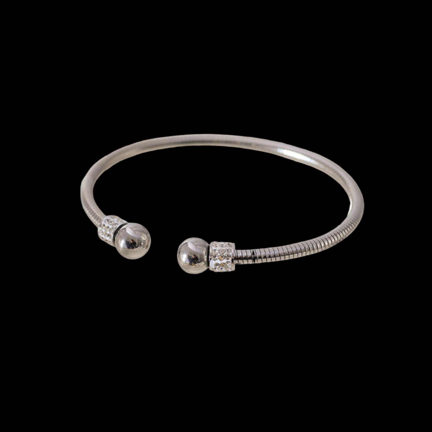 Crystal Bracelet With Open - Adjustable Snake Chain Design Bracelet JLTB0668