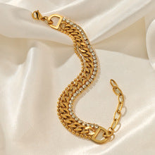 Inter Lock Chain With Tennies Small ball Bracelet JLTB0682