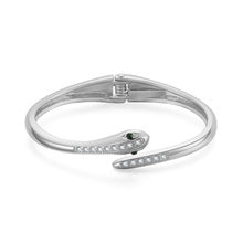 Coiled Serpent Style Silver-tone Bracelet JLTB0692