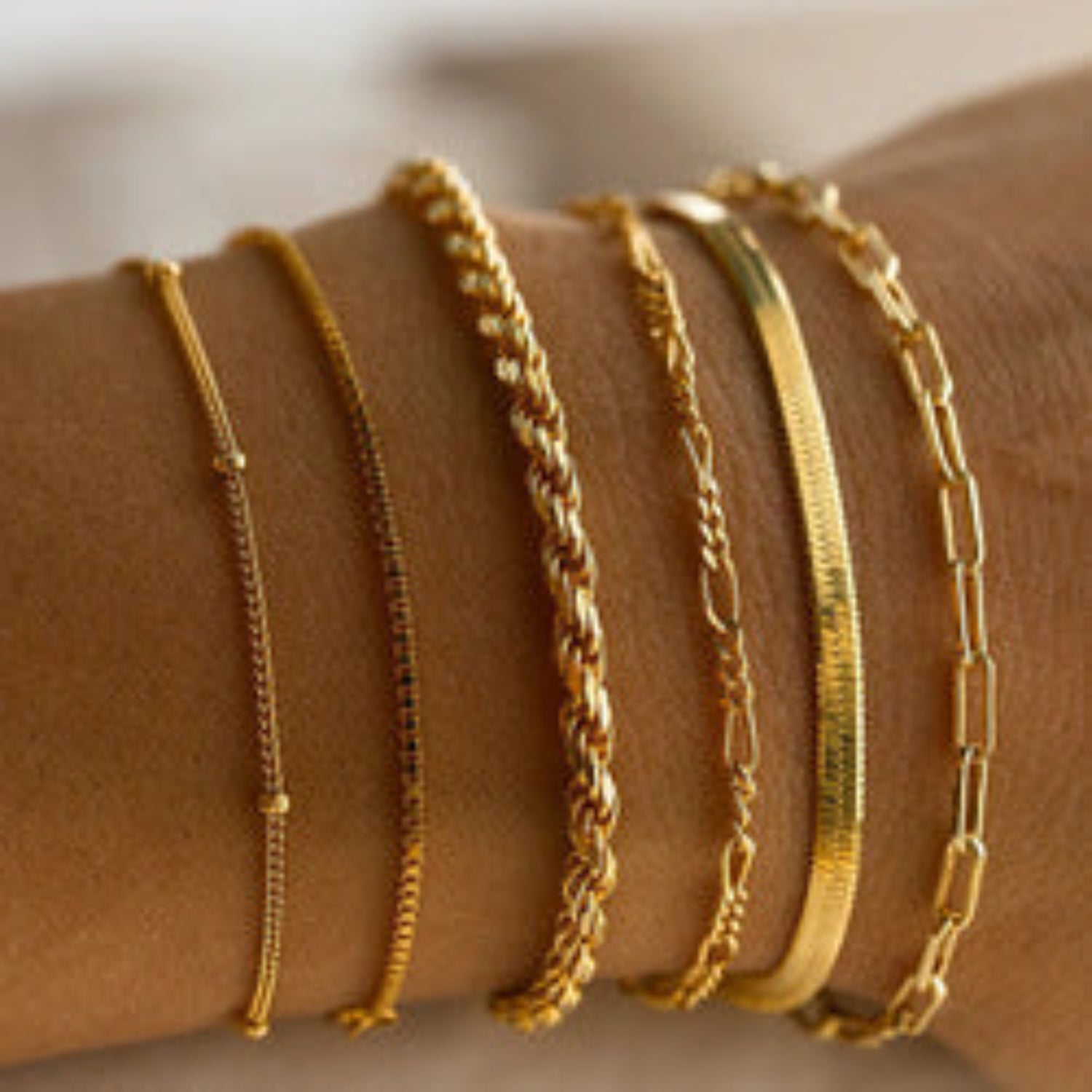 Bohemian style multi-layer simple bracelet set JLTB0712