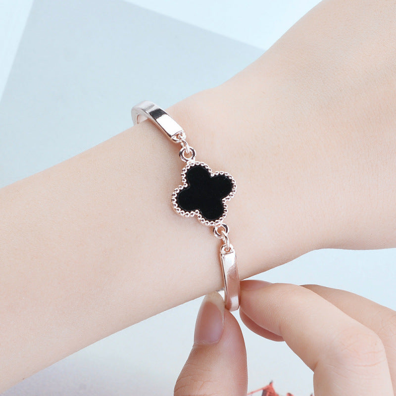 Midnight Clover Rose-Gold Bracelet JLTB0779