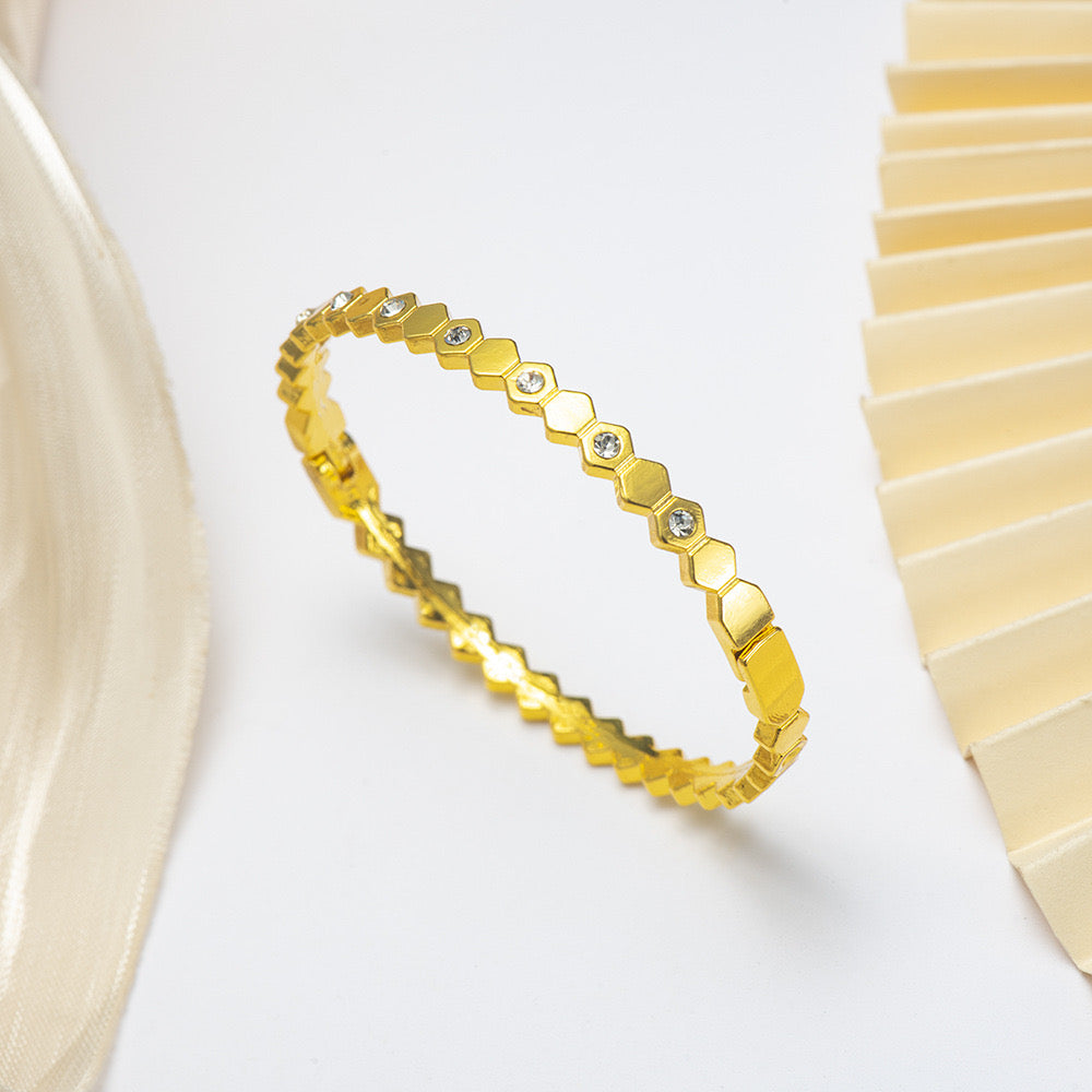 Honeycomb Crystal Shine Bracelet JLTB0787