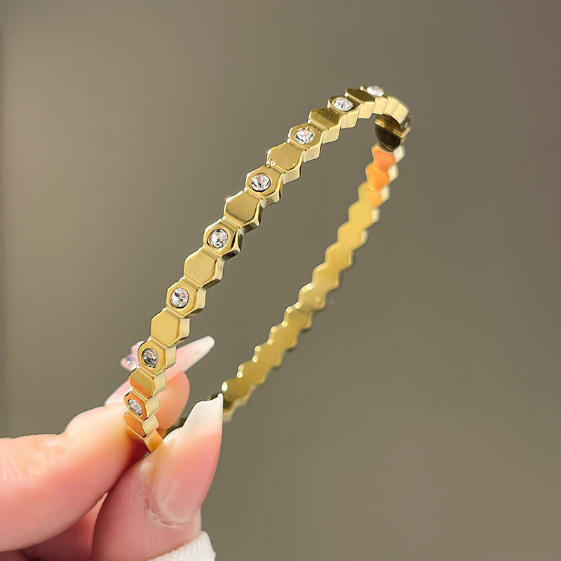 Honeycomb Crystal Shine Bracelet JLTB0787