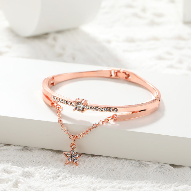 Just Lil Things Rose-Gold Celestial Glimmer Bracelet JLTB0793
