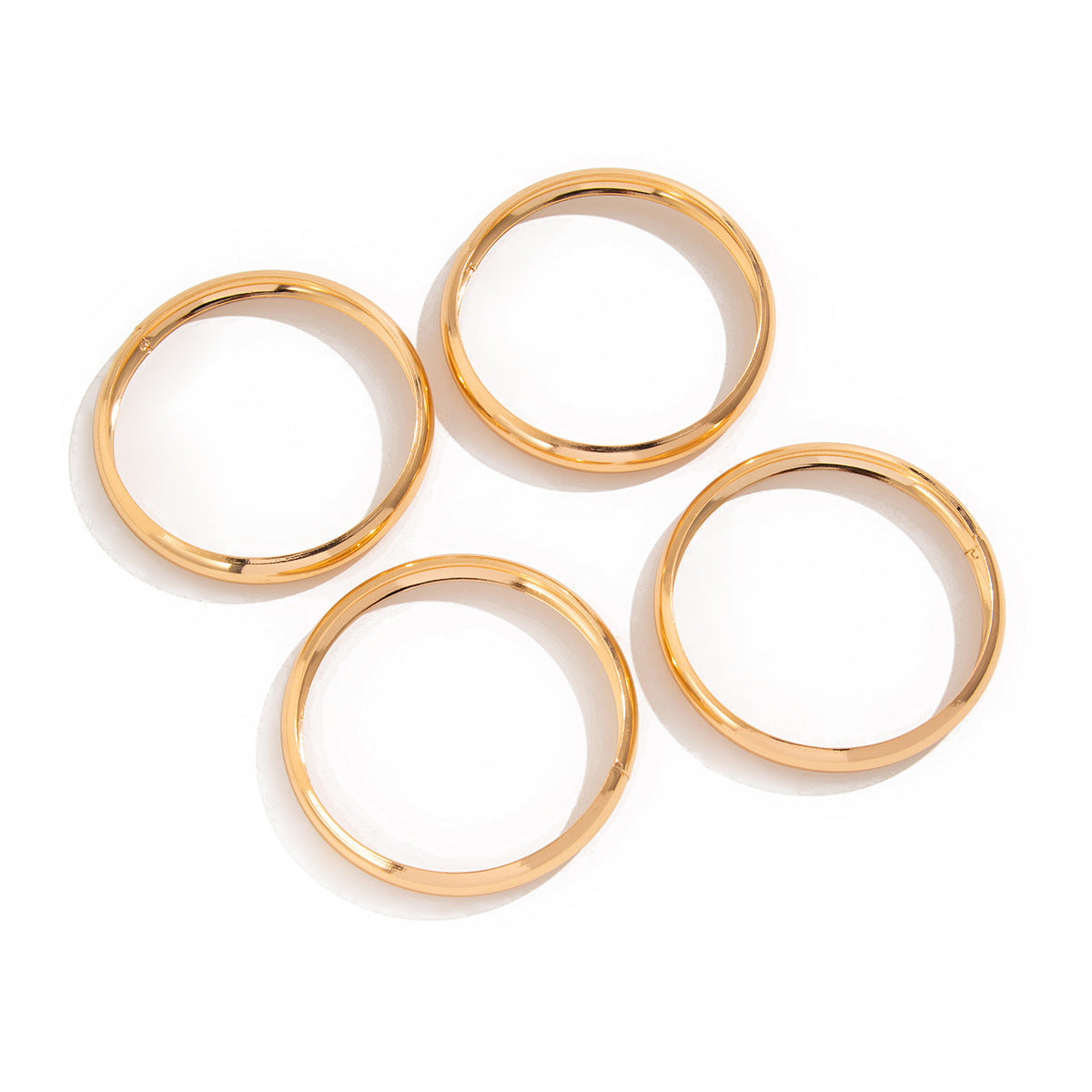 Golden glossy bold bangles design bracelet set JLTB0816