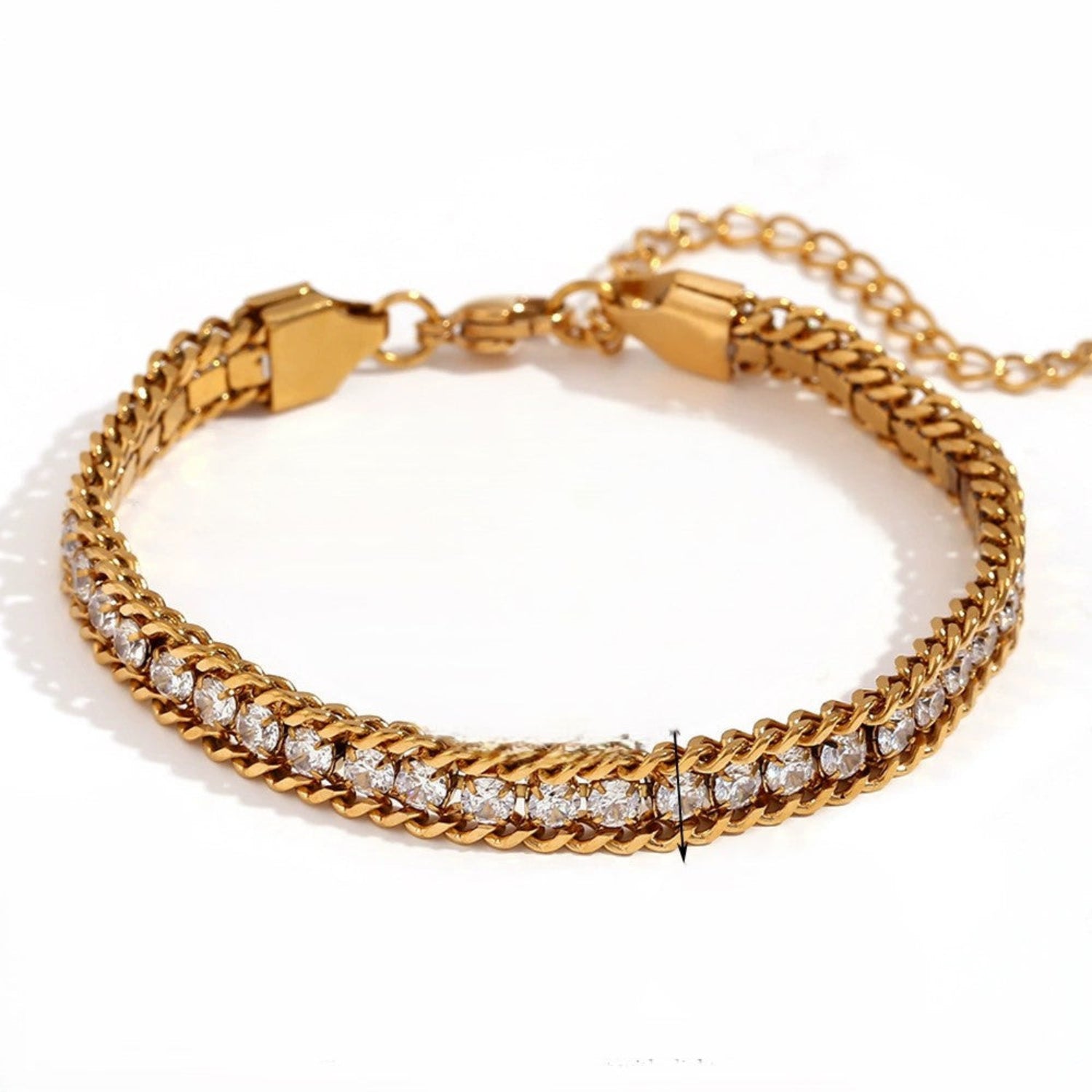 Just Lil Things Crystal Chain Luxe Bracelet JLTB0973